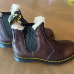 Dr. Martens fur lined boots